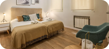 Articulos de baño y ropa de cama limpios